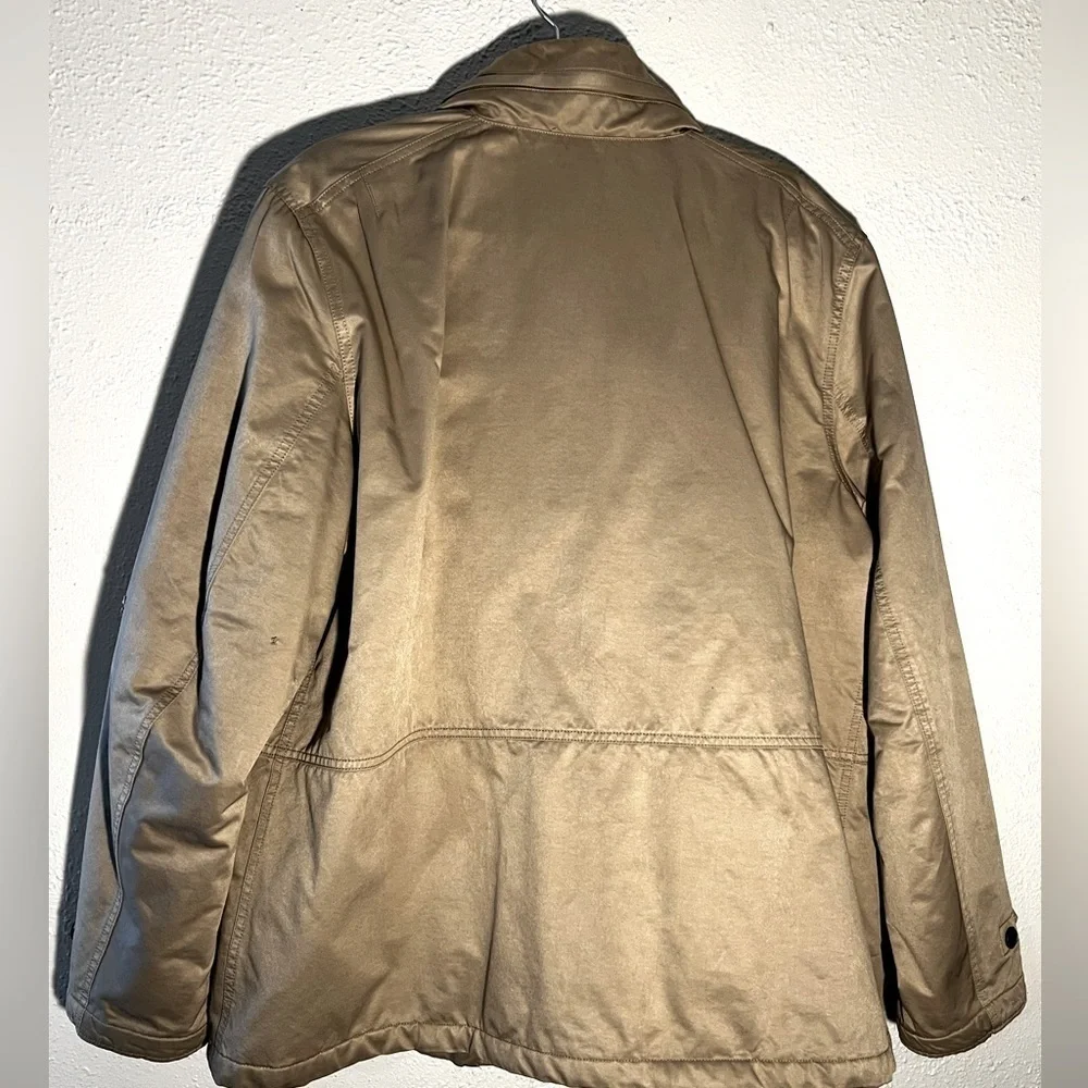 Banana Republic Men's Tan Military Field Barn Coat Jacket Cotton Size XL